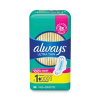 Always - Ultra Thin Pads, Regular, 216/case